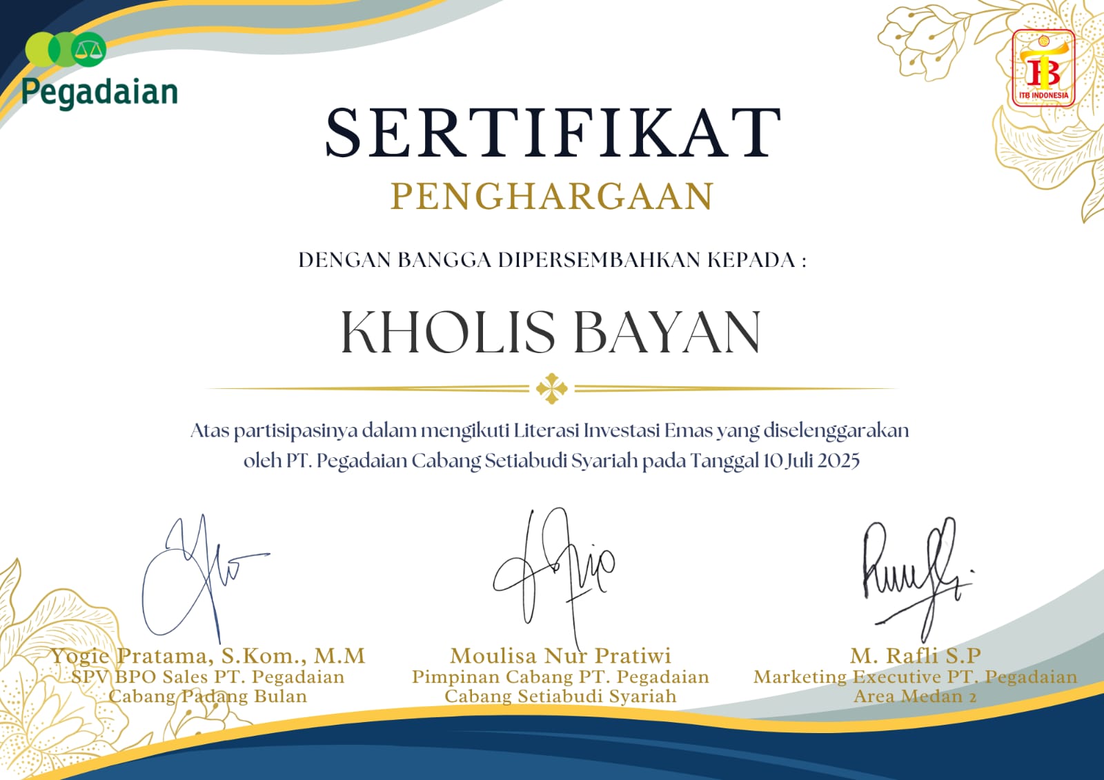 Sertifikat 3